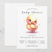 Invitation Baby shower de canard classique modifiable (Devant / Derrière)