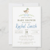 Invitation Baby shower de canard colvert (Devant)