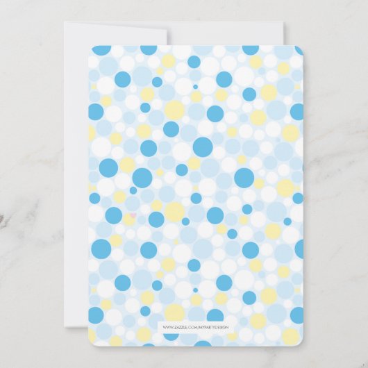 Invitation Baby shower de canard en caoutchouc (Dos)