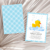 Invitation Baby shower de canard en caoutchouc