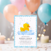 Invitation Baby shower de canard en caoutchouc