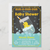 Invitation Baby shower de canard en caoutchouc (Devant)
