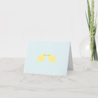 Invitation Baby shower de canard en caoutchouc Ble