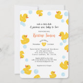 Invitation Baby shower de canard en caoutchouc | C (Devant)