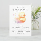 Invitation Baby shower de canard en ligne Boy (Debout devant)