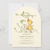 Invitation Baby shower de canard mignon (Devant)