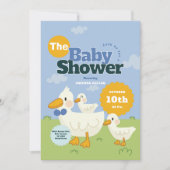 Invitation Baby shower de canard mou (Devant)