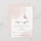 Invitation Baby shower de carafe à Papillon Bleu Cute (Devant / Derrière)