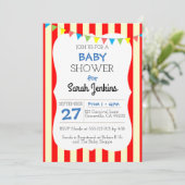 Invitation Baby shower de carnaval (Debout devant)