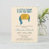 Invitation Baby Shower de Catch Rétro (Debout devant)