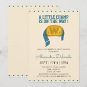 Invitation Baby Shower de Catch Rétro (Devant / Derrière)