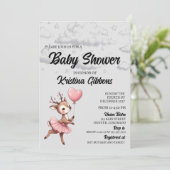 Invitation Baby shower de cerfs (Debout devant)