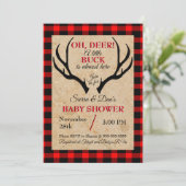 Invitation Baby shower de cerfs Buck Boy (Debout devant)
