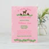 Invitation Baby shower de cerfs de bébés mignons ( (Debout devant)