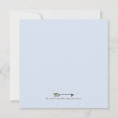 Invitation Baby shower de cerfs de bois (Dos)