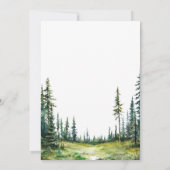 Invitation Baby shower de cerfs de bois (Dos)