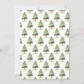 Invitation Baby shower de cerfs de bois (Dos)