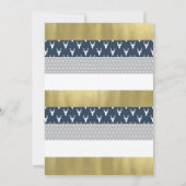 Invitation Baby shower de cerfs de bois, Faux Foil (Dos)