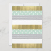 Invitation Baby shower de cerfs de bois, Faux Foil (Dos)