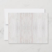 Invitation Baby shower de cerfs de bois Merci (Dos)