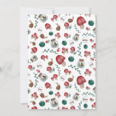 Invitation Baby shower de champignon de la fée des bois migno (Dos)