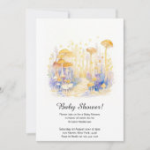 Invitation Baby shower de champignons (Devant)