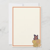 Invitation Baby shower de champignons (Dos)