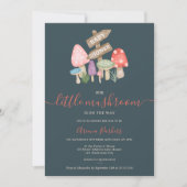 Invitation Baby shower de champignons des bois de fée de mûre (Devant)