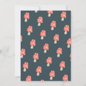 Invitation Baby shower de champignons des bois de fée de mûre (Dos)