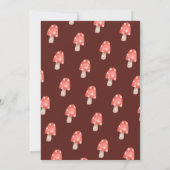 Invitation Baby shower de champignons des bois de fée de mûre (Dos)