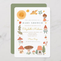 baby shower de champignons Garden Gnome