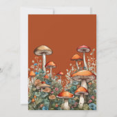 Invitation Baby shower de champignons mignons (Dos)