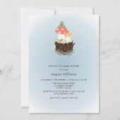 Invitation Baby shower de champignons mignons (Devant)