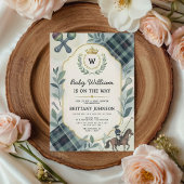 Invitation Baby shower de charme Preppy classique