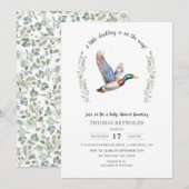Invitation Baby shower de chasse au canard de Mallard (Devant / Derrière)