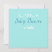 Invitation Baby shower de chat (Dos)