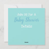 Invitation Baby shower de chat (Dos)