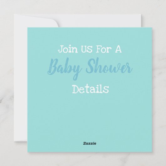 Invitation Baby shower de chat (Dos)