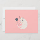 Invitation Baby shower de chat (Dos)
