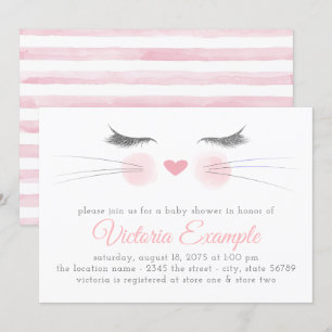 Invitation Baby shower de chaton