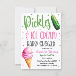 Invitation Baby shower de chaudières et de crème glacée