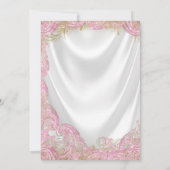 Invitation Baby shower de Chaussures Roses Gold High Heel Pea (Dos)