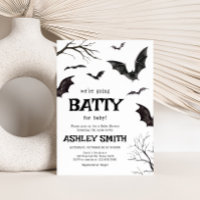 Baby shower de chauves-souris noires et blanches d