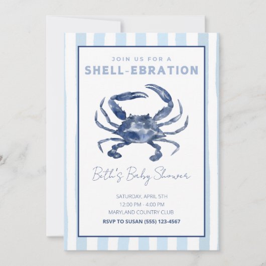 Invitation Baby shower de chellabration (Devant)
