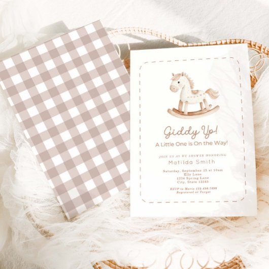Invitation Baby shower de Cheval-Roche