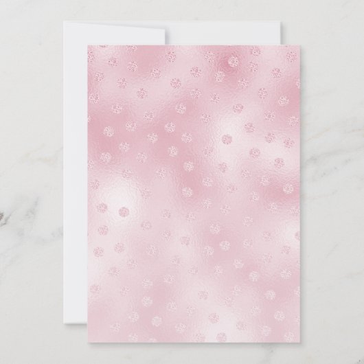 Invitation Baby shower de Cheval Rosé (Dos)