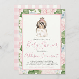 Invitation Baby shower de chien chiot