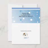 Invitation Baby shower de chien de dessin animé (Dos)