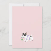 Invitation Baby shower de chiens joueurs (Dos)