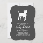 Invitation Baby shower de chiens Terrier du Staffordshire amé (Devant)
